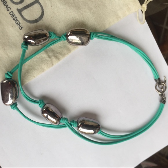 Simón Sebbag Genuine Leather and Silver Necklace - Picture 2 of 2